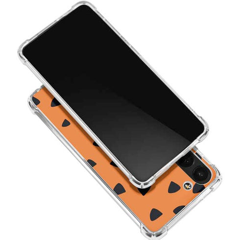 The Flinstones Fred Flintstone Outfit Pattern Galaxy S24 FE Clear Case